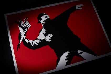 Banksy | Love Is In The Air (aka Flower Thrower) Proof Print