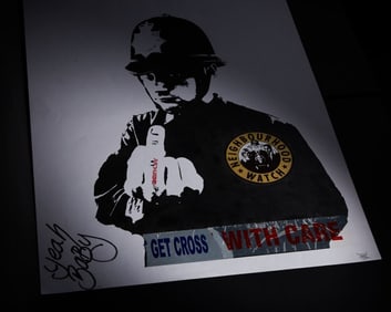 Banksy | Rude Copper Numbered Reject POW Office Decor Print