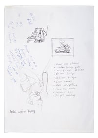 Banksy | Everytime I Make Love to You, I Think of Someone Else Original Concept Sketches