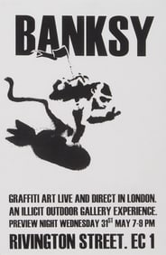 Banksy | Rivington Street Exhibition Flyer