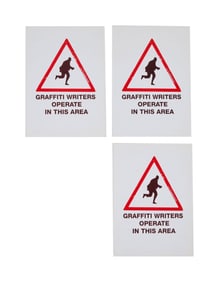 Banksy | Banging Your Head Against a Brick Wall Exhibition Flyers (3)