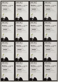 Banksy | Turf War Exhibition Uncut Sheet of Entry Vouchers