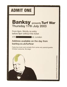 Banksy | Turf War Exhibition Entry Voucher
