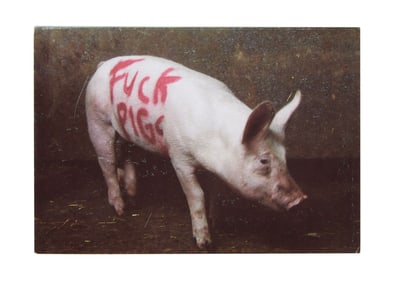 Banksy | Turf War Exhibition Pig Flyer
