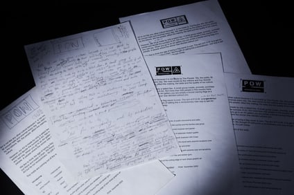 Banksy | Pictures on Walls (POW) Handwritten Mission Statement and Additional Pages