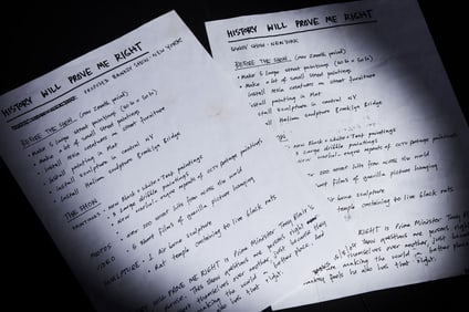 Banksy | Signed History Will Prove Me Right Handwritten 2004 New York City Art Installation Notes