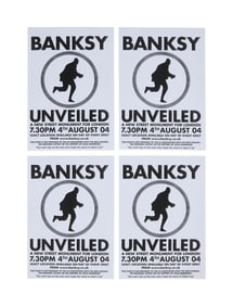 Banksy | Our Lady of Justice Art Installation Flyers (4)