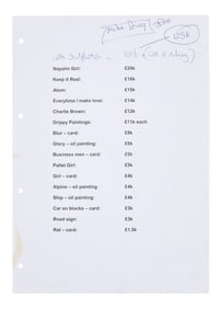 Banksy | Artworks Price Lists (3)