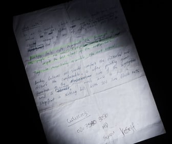 Banksy | Crude Oils Exhibition Handwritten "Why Rats?" Press Notes