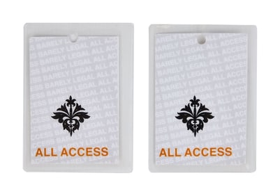 Banksy | Barely Legal Exhibition Steve Lazarides Signed All-Access Passes (2)