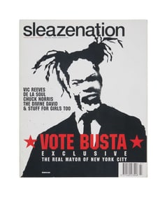 Banksy | Sleazenation Magazine with Banksy "Busta Rhymes" Cover