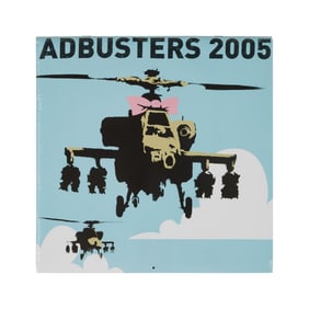 Banksy | Happy Choppers 2005 Adbusters Sealed Calendar Addressed to Lazarides