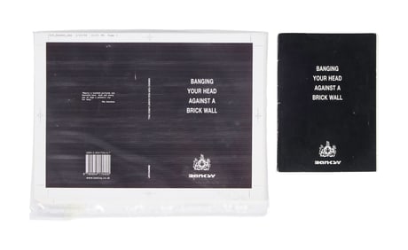 Banksy | Banging Your Head Against a Brick Wall Original Printer's Proof Book and First Unbound