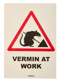 Banksy | Vermin At Work Sticker