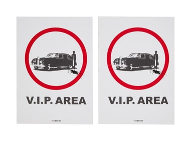 Banksy | V.I.P. Area Stickers (2)