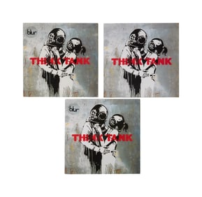 Banksy | Blur "Think Tank" Record Albums (3)