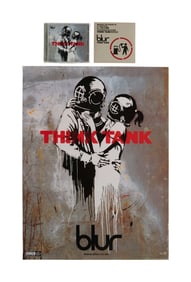 Banksy | Blur "Think Tank" CD Album, "Crazy Beat" CD Single, and Album Promo Poster
