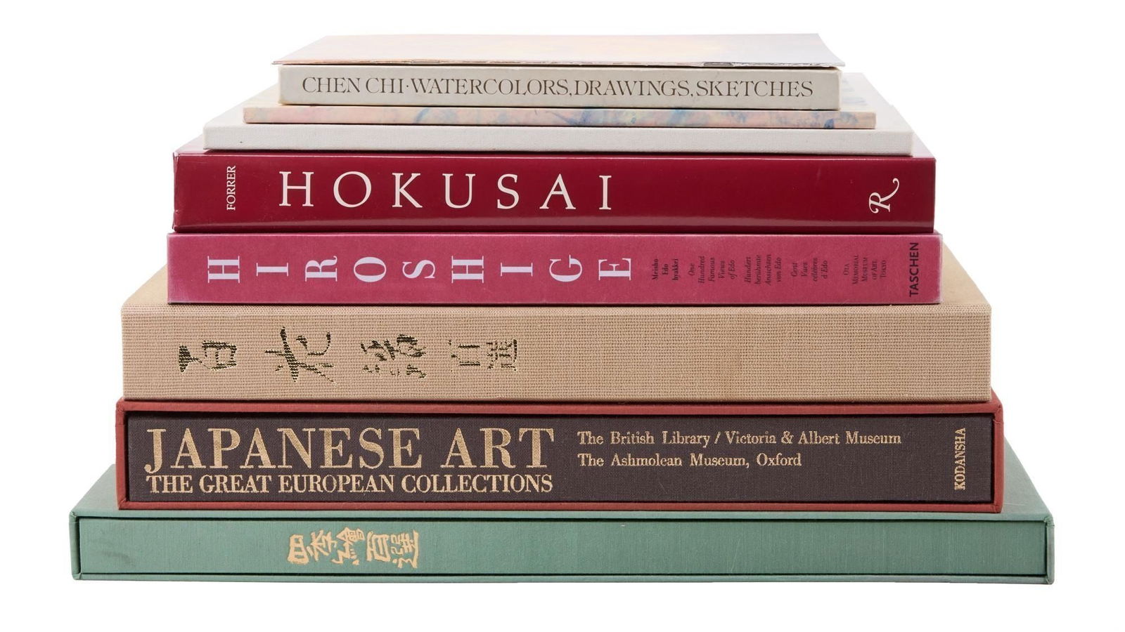Tony Bennett | Asian Art Books: A group of nine books on Asian art from the personal library of Tony Bennett, including a trio of books signed by the artist, Chen Chi, two with personal dedications to Bennett. Largest: 17 x 12 x 1.2