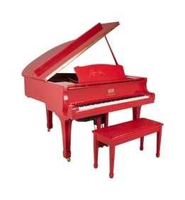 Elton John | Signed Yamaha Limited Edition DC1 Red Piano Edition B, #7 of 20