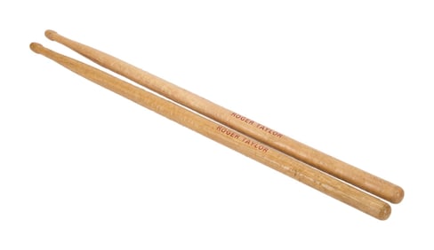 Queen | Roger Taylor Stage-Used Drumsticks Birmingham 1979