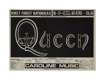 Queen | 1978 Vorst-Forest National Brussels Concert Poster