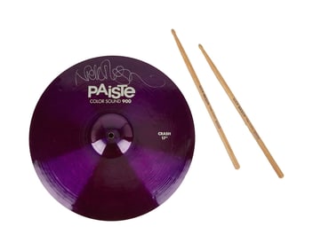 Nick Mason | Signed Paiste Cymbal and Signature Model Drumsticks