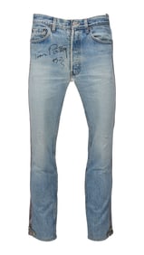 Tom Petty | Signed 1995 Tour-Worn Levi's Jeans with Photo
