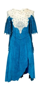 Reba McEntire | 1986 Grammy Awards Event-Worn Turquoise Western Dress