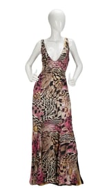 Donna Summer | 2005 Stage-Worn Fuchsia Printed Gown