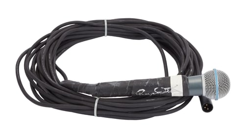 The Who | Roger Daltrey Signed and Stage Used The Who Hits Back 2022 North American Tour Shure SM58A