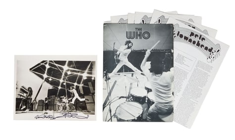The Who | Pete Townshend and Roger Daltrey Signed Press Kit and Photo