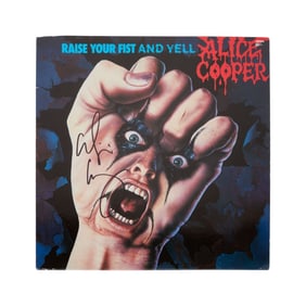 Alice Cooper | Signed "Raise Your Fist and Yell" Record Album