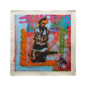 The Clash | Paul Simonon and Jagga Signed Limited-Edition "London Calling" Art Canvas