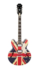 Oasis | Signed Epiphone Noel Gallagher Supernova, Union Jack Finish with Photos