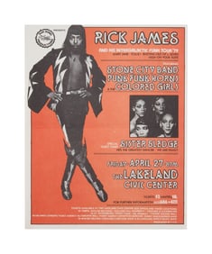 Rick James | Sister Sledge Concert Handbill, 1980