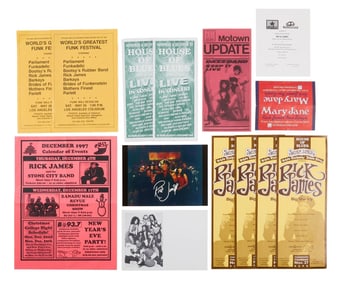 Rick James | Thirteen Assorted Handbills And Promotional Material