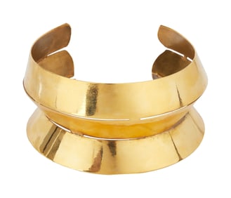 Janet Jackson | "Made For Now" Video Worn Gold Choker (Worn Headpiece)