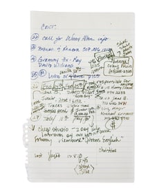 Madonna | Handwritten To Do List