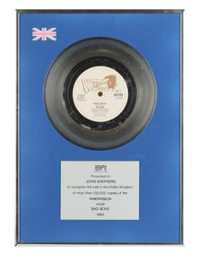 Wham! | 1983 Bad Boys BPI "Silver" Record Award