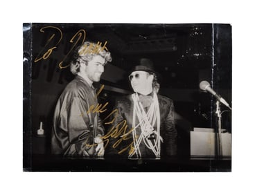 George Michael | Signed Elton John Featured Photograph