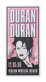 Duran Duran | Signed 2008 Houston Concert Poster