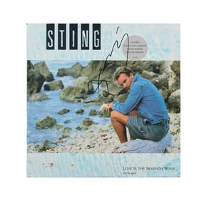 Sting | Signed "Love Is The Second Wave" Single Album