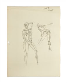 Kanye West | Signed Original Skeletal Form Artwork