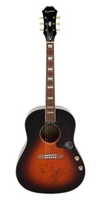 Jordan Davis | "Buy Dirt" Signed Epiphone Ltd Ed EJ 160E Acoustic Guitar, Vintage Sunburst