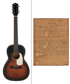 Lifehouse | Signed "Hanging By A Moment" Silvertone 604/AVS Acoustic Guitar, Sunburst With