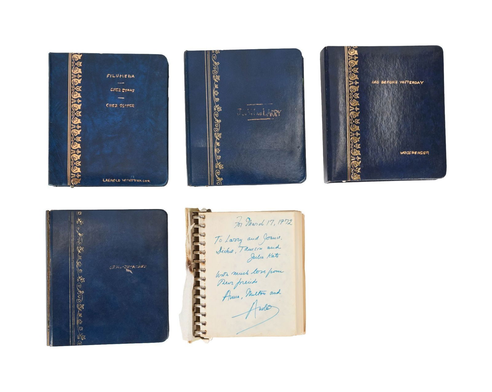 Laurence Olivier | 1961-1979 L. Arnold Weissberger Inscribed Photo Albums (1 of 12)