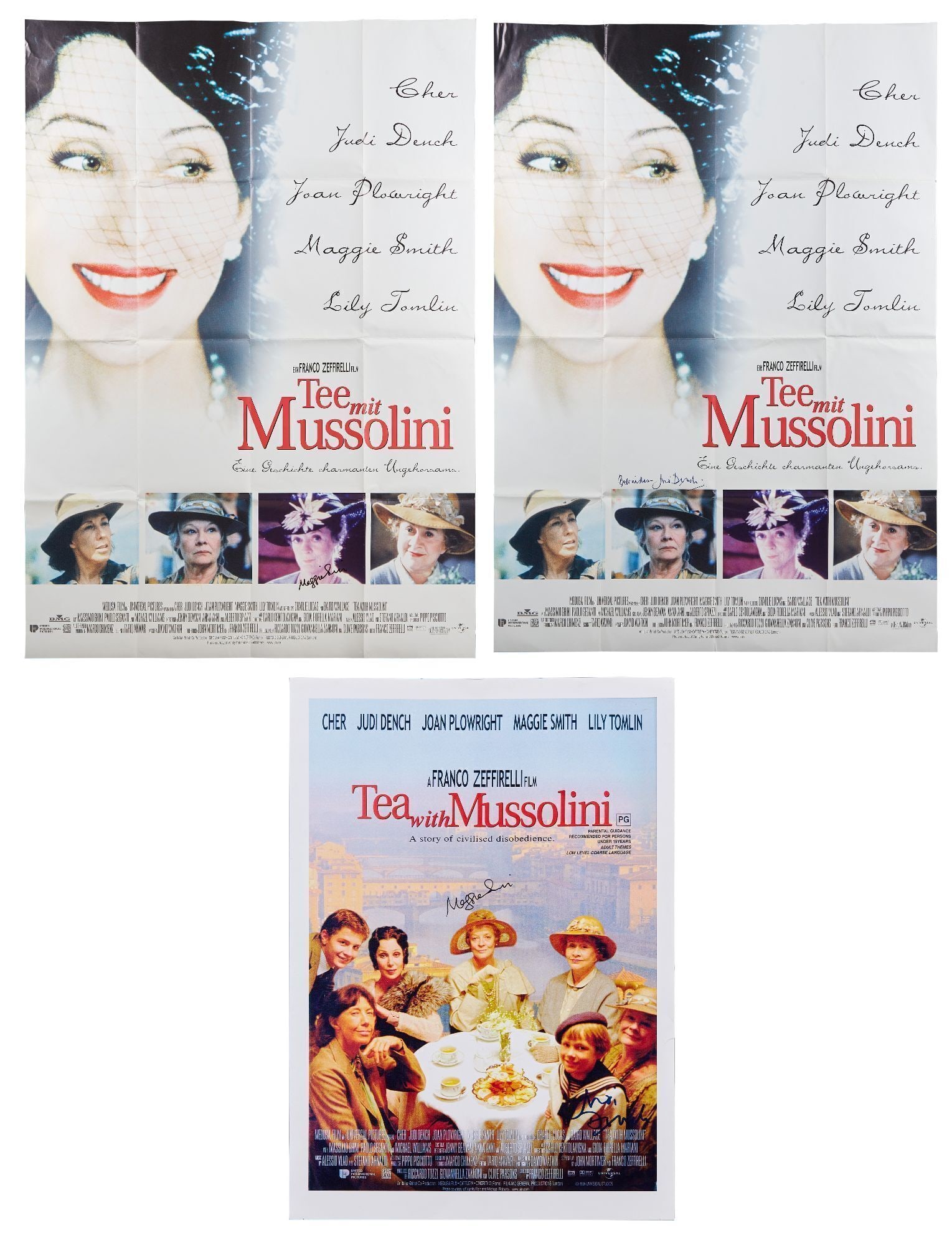 Joan Plowright | Maggie Smith and Judi Dench Signed "Tea with Mussolini" Posters (1 of 8)