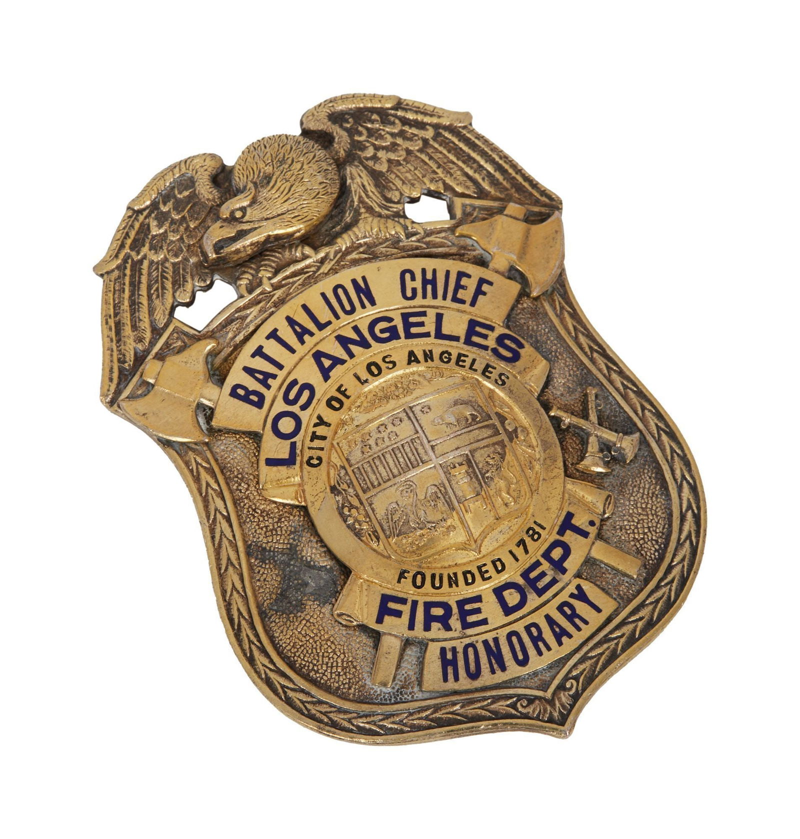 Harold Lloyd | Circa 1928 Los Angeles Fire Department Honorary Badge (1 of 3)