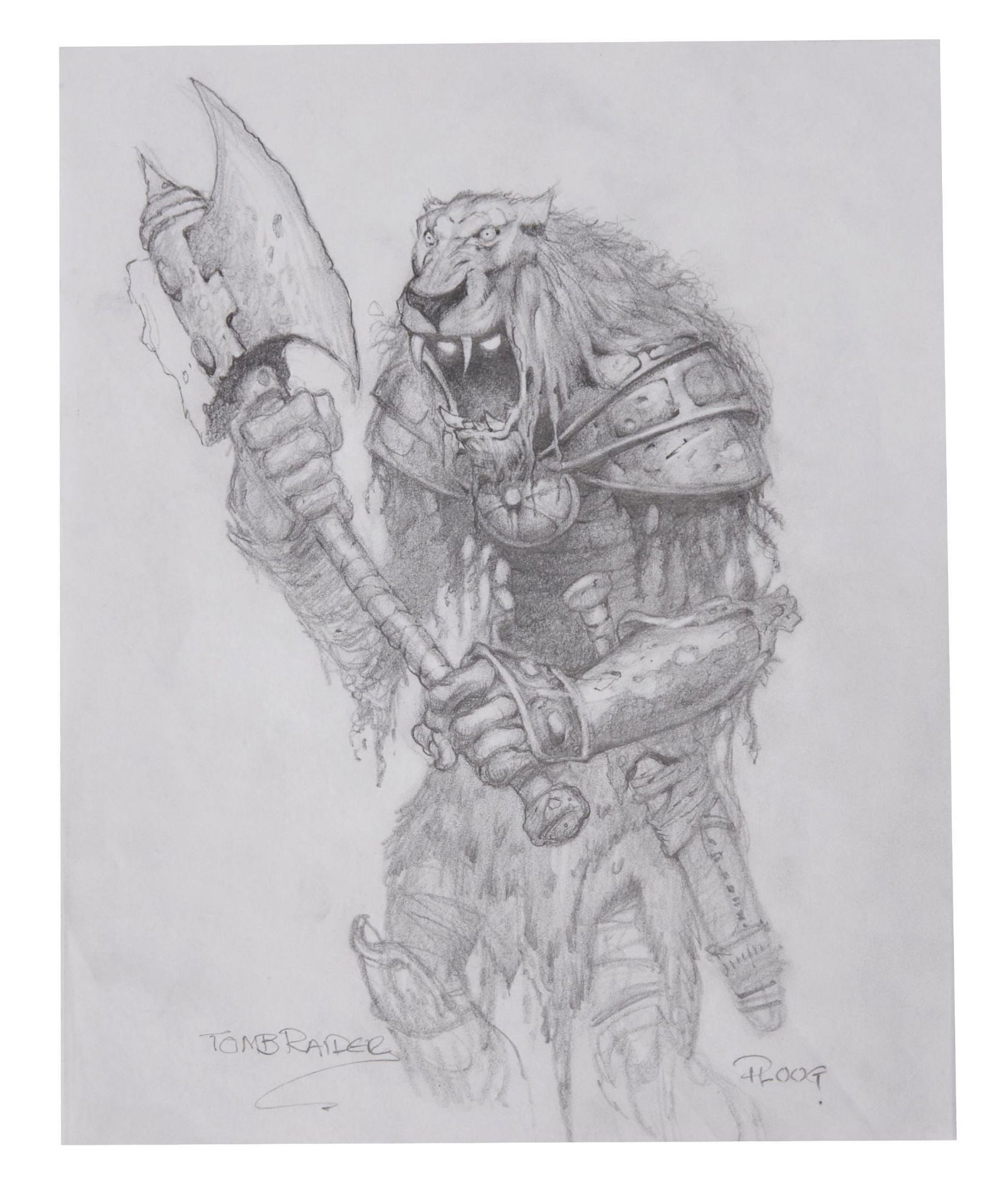 Lara Croft: Tomb Raider - The Cradle of Life | Mike Ploog Original Concept Artwork (1 of 2)