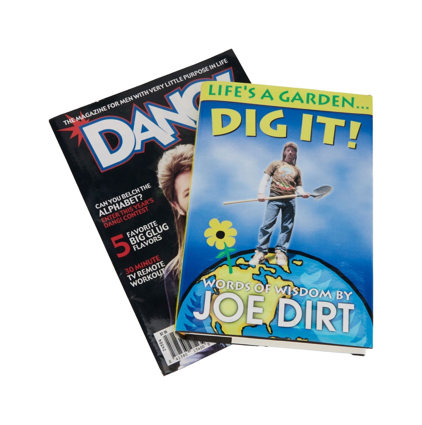 Joe Dirt | "Life's A Garden... Dig It!" Book Sleeve and "Dang!" Magazine Props (1 of 6)